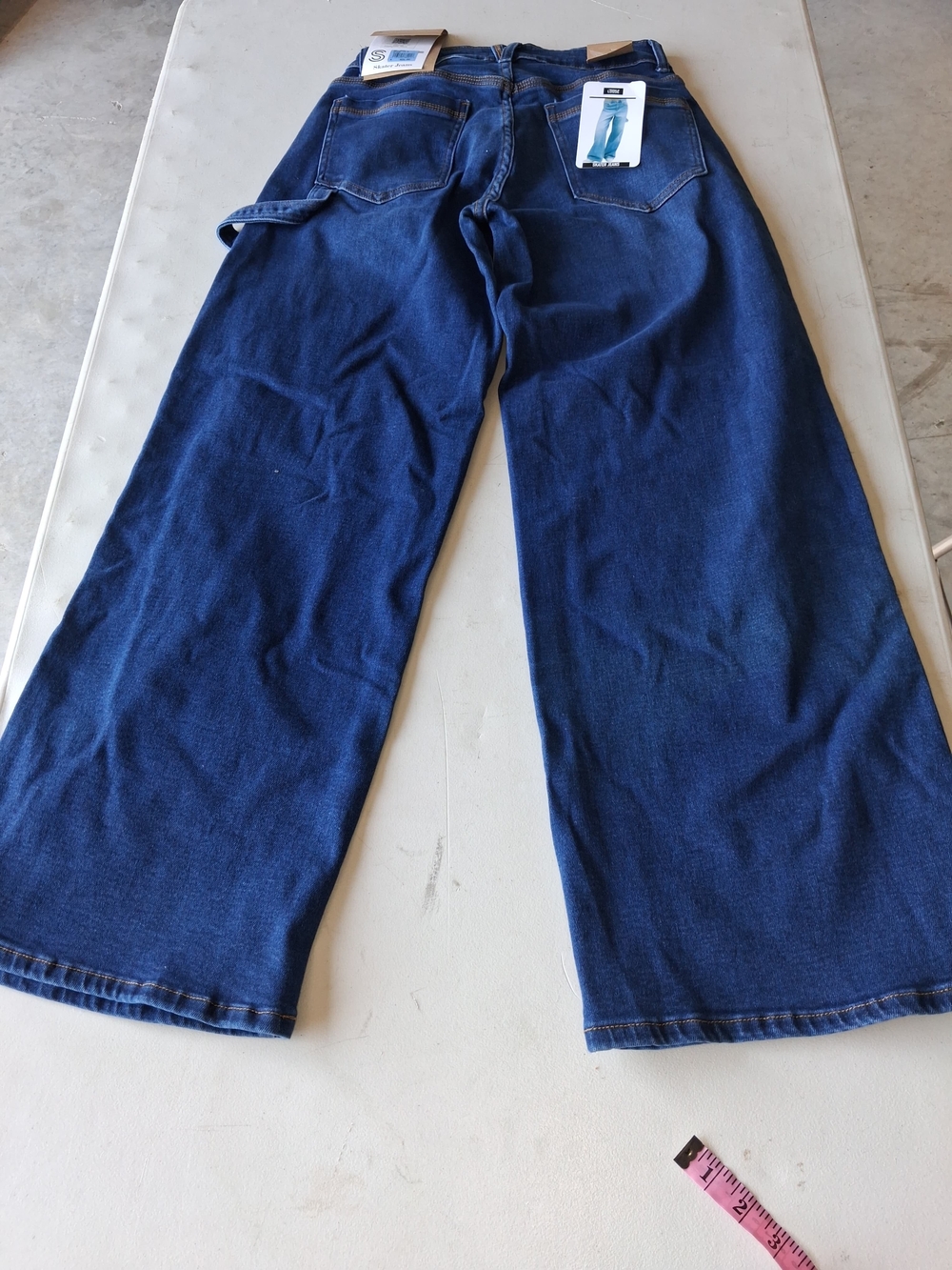 Wide Leg Dark Blue Jeans